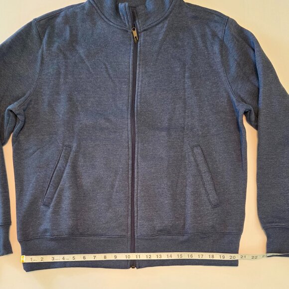 Amazon Essentials Men’s Full-Zip Track Jacket, XL, Heather Navy Blue - Picture 5 of 7